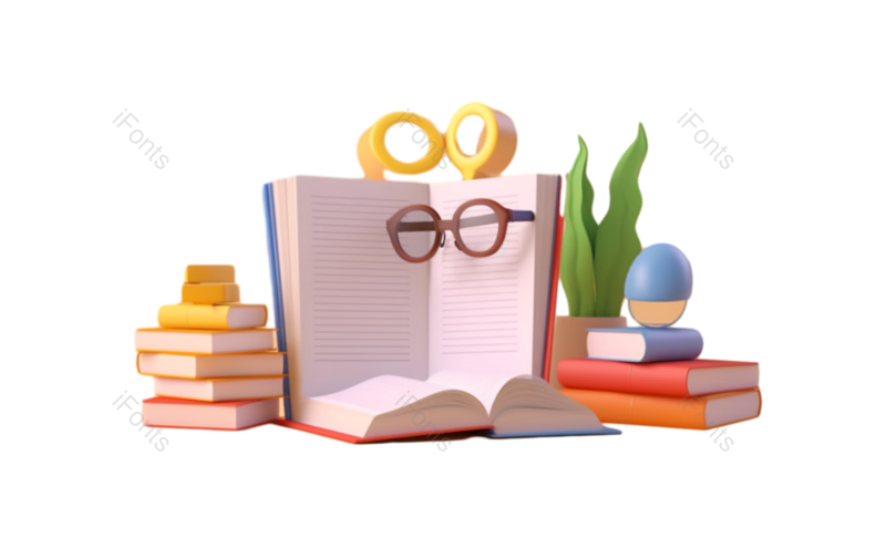 卡通图片,消息元素,学习PNG,插画免抠素材